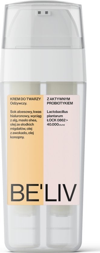 BE`LIV Odżywczy krem do twarzy z żywymi probiotykami 30ml