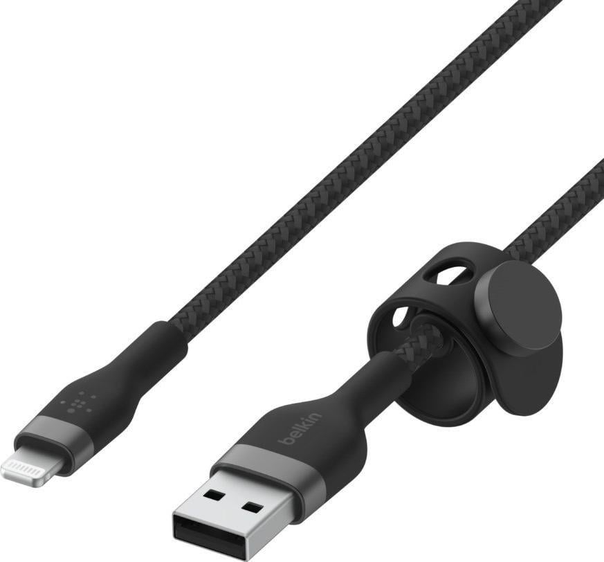 Belkin USB-A - Cablu Lightning 1m negru (CAA010BT1MBK)