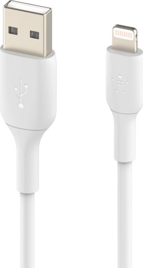 Belkin USB-A - Cablu Lightning 2m alb (CAA001bt2MWH)