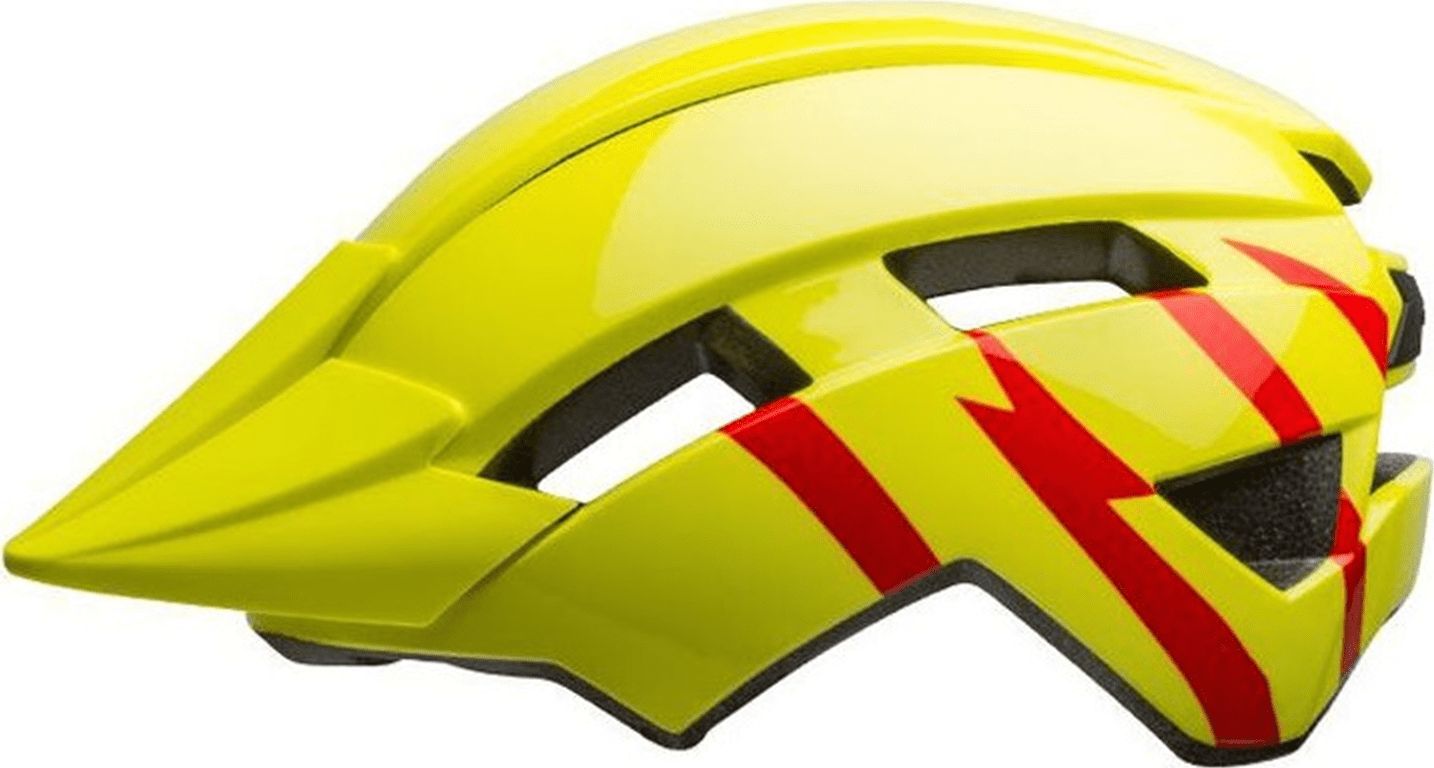 casca pentru copii BELL II grevă linie laterală luciu hi-viz cap roșu. One (47-54 cm) (NOU)