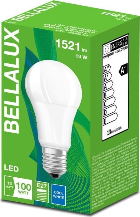 Bec LED Bellalux E27 13W ECO CL A FR 100 840 non-dim 1521lm 4000K 4058075484979