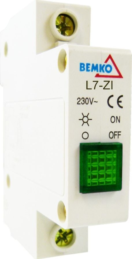 Bemko Indicator de semnalizare 1-fazat verde Indicator de prezență de fază A15-L7-ZI Bemko 2006