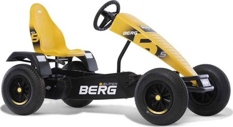 Berg BERG Pedal Go-Kart XL B.Roți gonflabile Super Yellow BFR de la 5 ani până la 100 kg