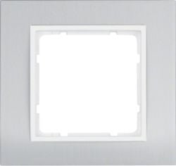B.7 singur cadru Glas alb aluminiu / zăpadă (10113904)