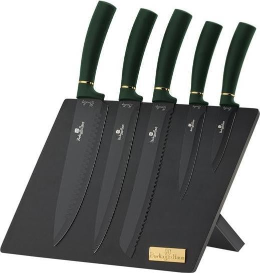 Set de cuțite Berlinger Haus 6 piese cu șaibă magnetică BERLINGER HAUS BH/2518 Emerald Collection