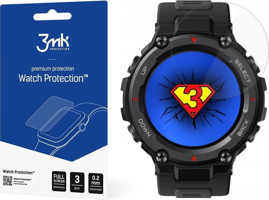 Cele mai bune accesorii PENTRU AMAZFIT T-REX PRO PROTECȚIE CEAS 3MK FILM 3x