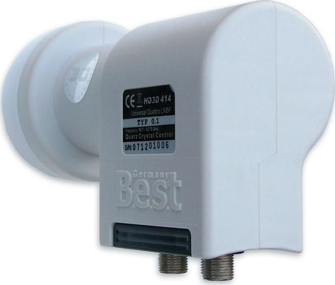 Cel mai bun satelit LNB Quatro BEST HD3D 414 0,1 dB