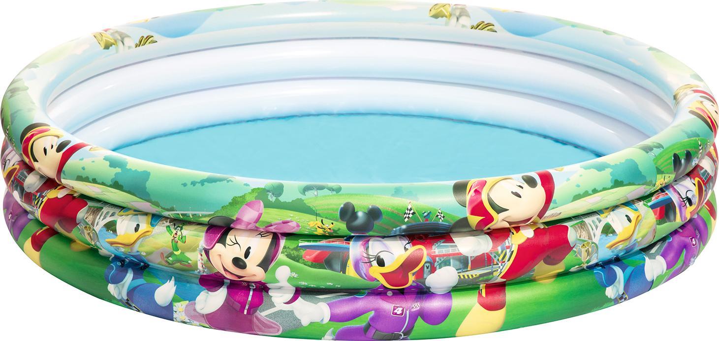 Pool gonflabile Mickey si prietenii lui albastru-verde 122x25 cm (91007)
