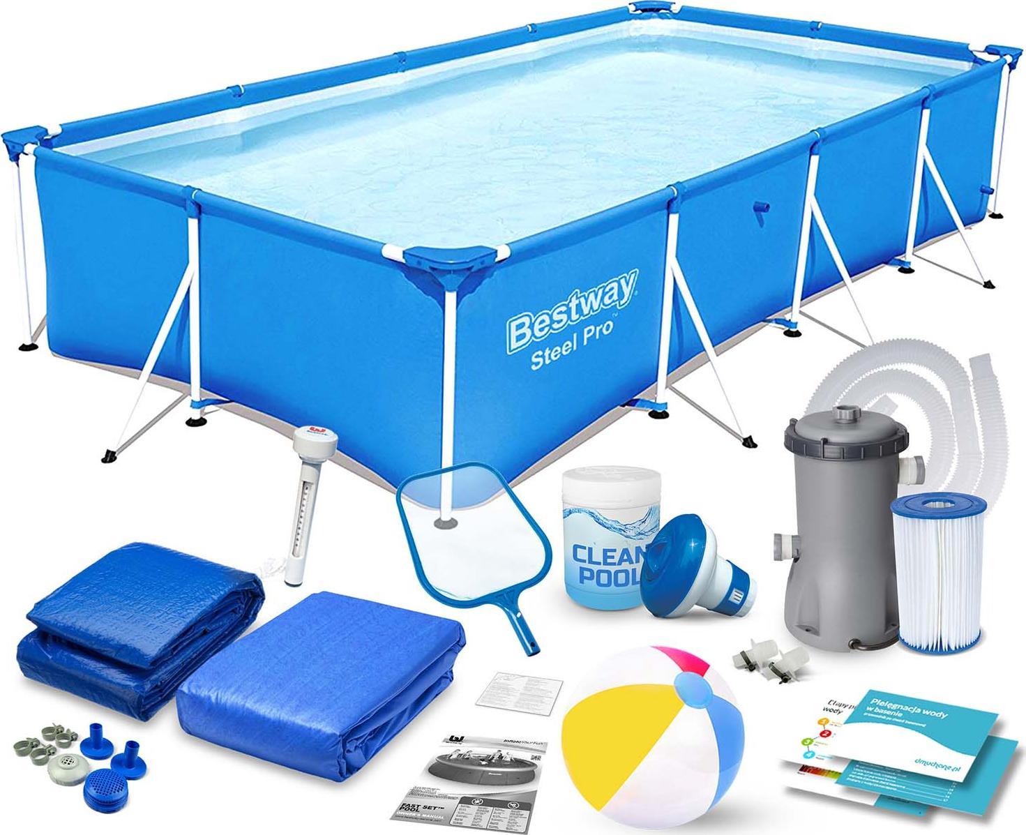 Piscina cu cadru Bestway Steel Pro 400x211cm 15in1 (56405)