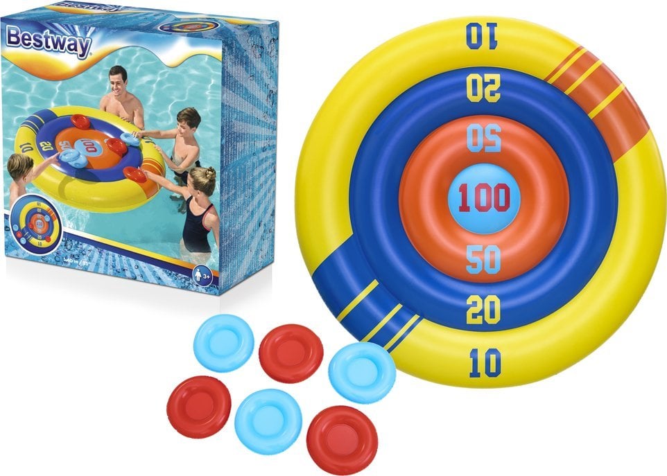 Bestway Gonflabil Pool Game Arcade Shield, Frisbee 140 cm Bestway 52566