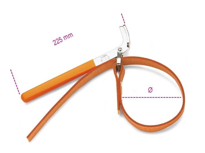 Beta Tools Cheie curea pentru filtru de ulei 240 mm (014900002)