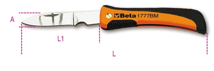 Cuțit pliabil Beta Tools 190 mm (017770100)