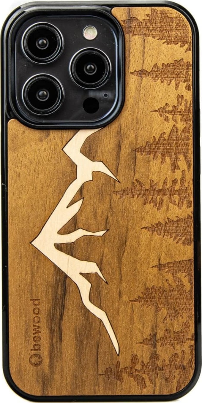 Husa din lemn BeWood pentru iPhone 14 Pro GÓRY IMBUIA