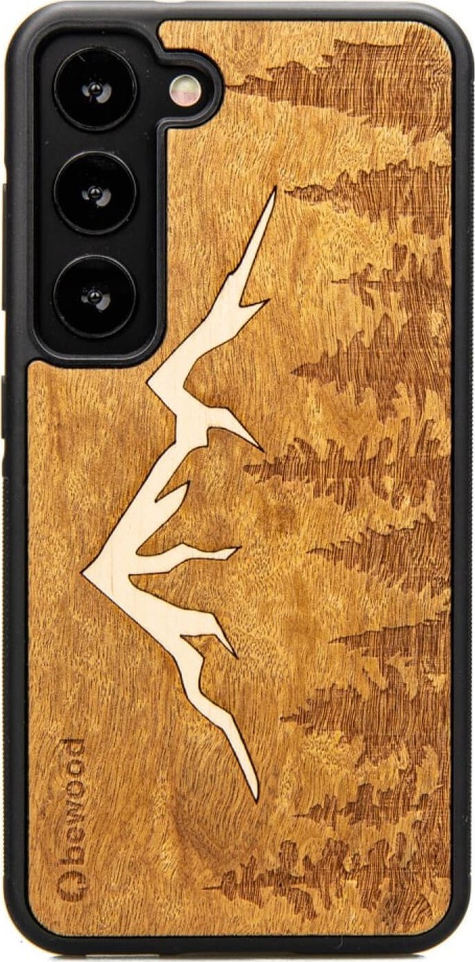 Husa din lemn BeWood pentru Samsung Galaxy S23 GÓRY IMBUIA