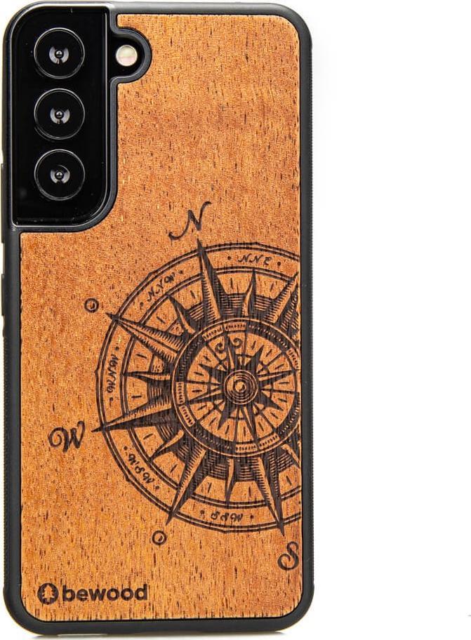 BeWood este un etui din lemn pentru Samsung Galaxy S22 TRAVELER MERBAU.