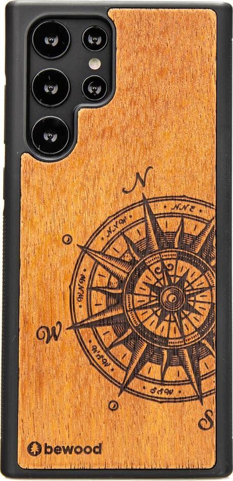 BeWood husă din lemn pentru Samsung Galaxy S22 Ultra TRAVELER MERBAU în limba română