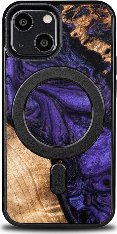 Husa BeWood unica BeWood pentru iPhone 13 Mini - Violet cu MagSafe