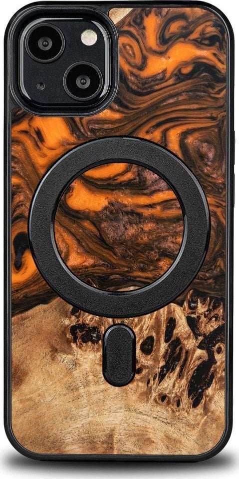 Carcasa BeWood Etui Bewood Unic pentru iPhone 13 - Oranj cu MagSafe