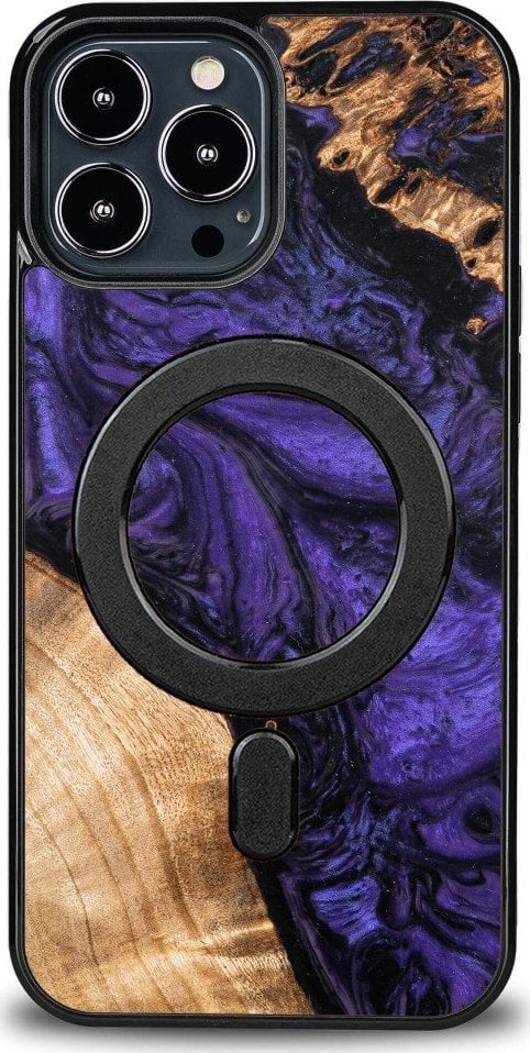Husa BeWood Etui Bewood Unique pentru iPhone 13 Pro Max - Violet cu MagSafe