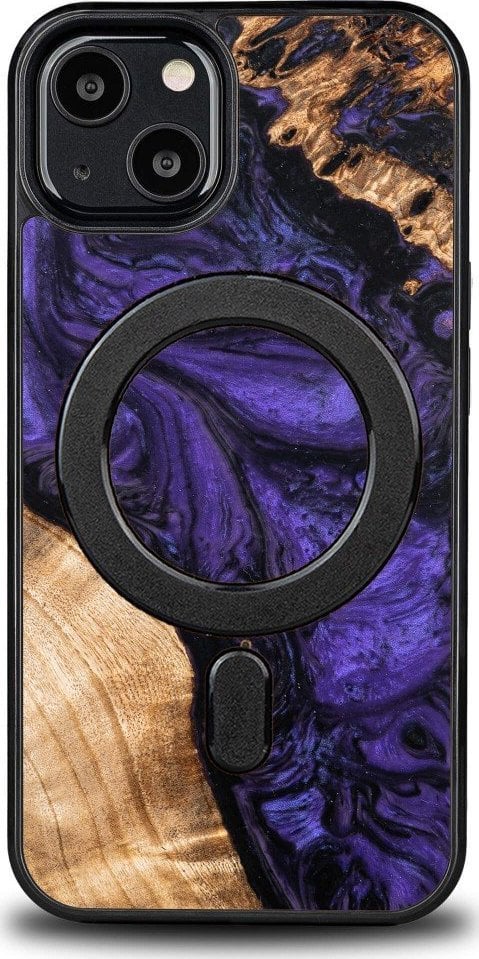 Husa BeWood Unique pentru iPhone 13 - violet cu MagSafe de la Bewood