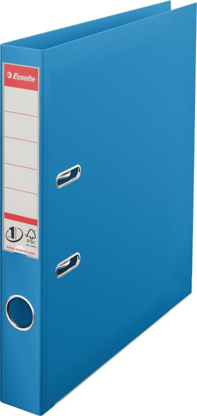 Biblioraft Esselte No.1 Power, PP/PP A4, 50mm, VIVIDA albastru