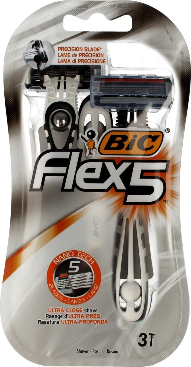 Aparat de ras BIC Flex5, Barbati, 3 buc