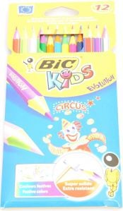 Creioane colorate BIC EVOLUTION KIDS CIRC VALET BOX 12 buc - 895789