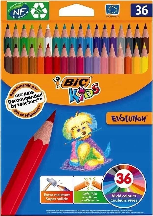 Bic Creion Creioane Kids Evolution ECOlutions 36buc