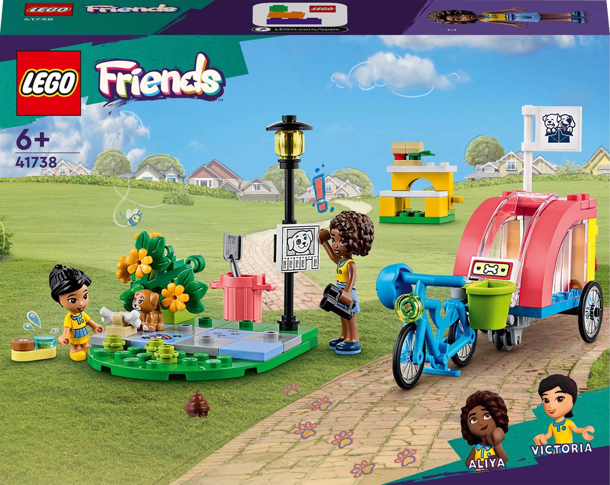 Bicicleta de salvare a câinilor LEGO Friends (41738)