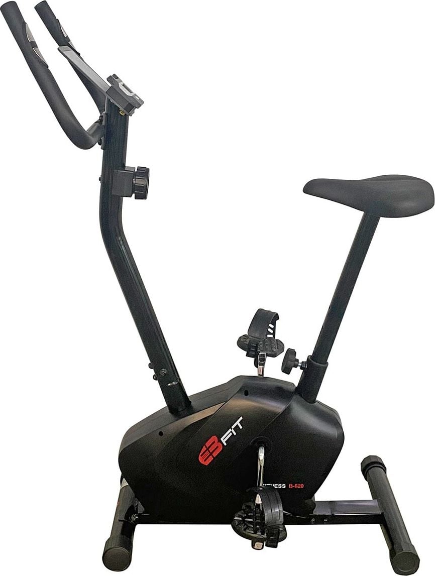 Bicicleta fitness magnetica, EB FIT, Cu display LCD, 8 niveluri, Greutate maxima 110kg, Gri