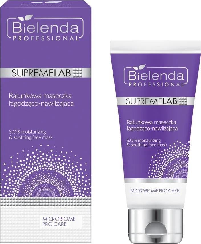 Bielenda BIELENDA PROFESSIONAL_SupremeLab Microbiome Pro Care SOS Moisturizing &amp; Soothing Face Mask masca de urgenta calmanta si hidratanta 70ml