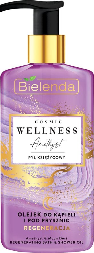 Bielenda Cosmic Wellness ulei de baie si dus Amethyst and Moon Dust 250ml