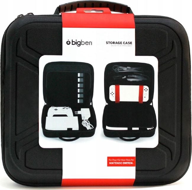 Husa de protectie si transport BigBen Interactive Storage Case L pentru Nintendo Switch, Negru