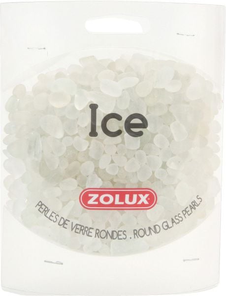 Bilute pentru decor acvariu, Ice, Zolux, Sticla, 472g, Transparent