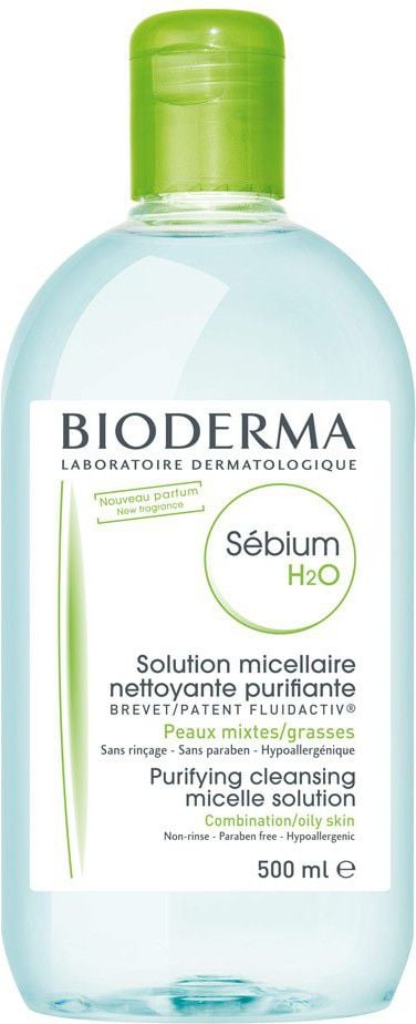 Bioderma Sebium H2O 500 ml Bioderma Sebium H2O 500 ml este un produs care curăță delicat și eficient pielea, fiind ideal pentru tenul gras și sensibil. Formula sa unică ajută la reglarea secreției de sebum și la reducerea excesului de ulei, curățân