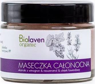 Masca de noapte cu extract de struguri, Biolaven Sylveco, Cu ulei de lavanda, 45ml