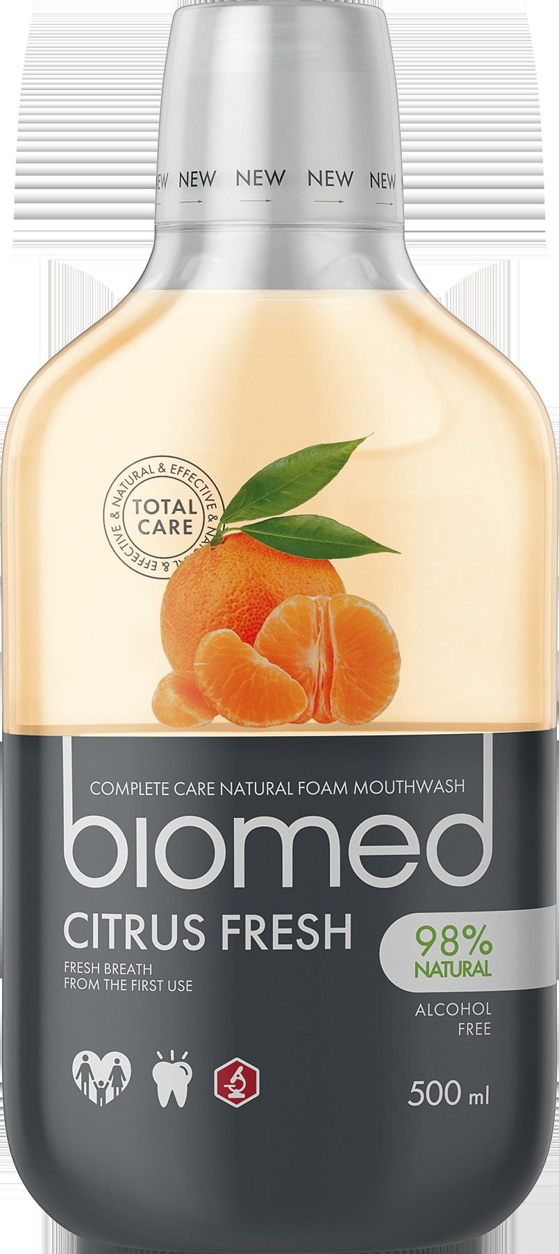 Apa de gura, Biomed Citrus Fresh, 500 ml,Antibacterian, de curățare