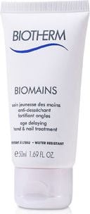 Crema de maini Biotherm Biomains-pentru maini si unghii ,50ml, hidratant , protectoare , hrănitoare , Împotriva decolorării , anti îmbătrânire , netezire , Intarire , Înmuiere