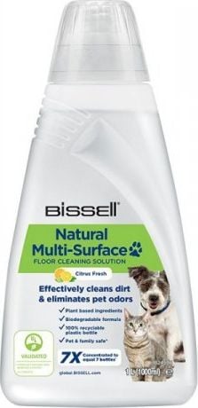 Bissell Bissell Soluție naturală de curățare a podelei pentru animale de companie cu suprafețe multiple pentru mașinile Bissell CrossWave, SpinWave, SpinWave Robot și HydroWave,