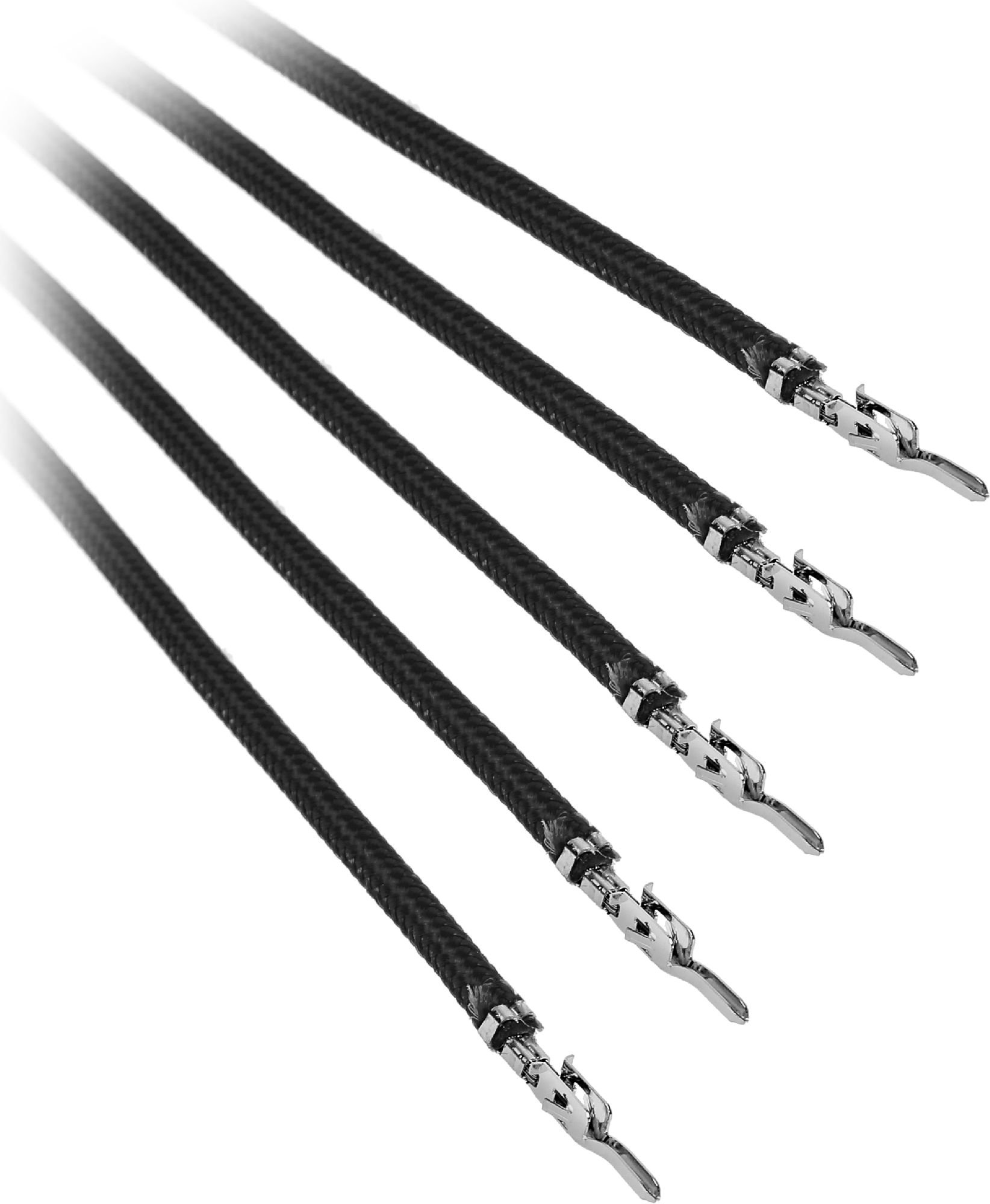 Cabluri BitFenix fără conectori, 0,4 m, negru (BFX-ALC-40CMLK-RP)