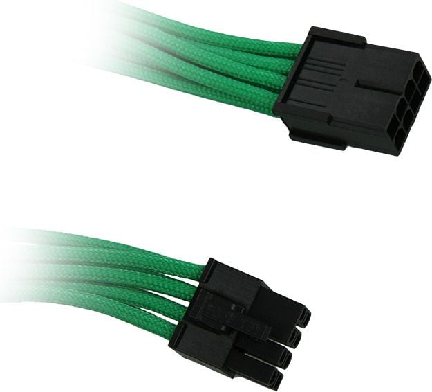 Cablu bitfenix Extensie 8 pini PCIe 45cm - rationalizate verde negru (BFA-MSC-8PEG45GK-RP)