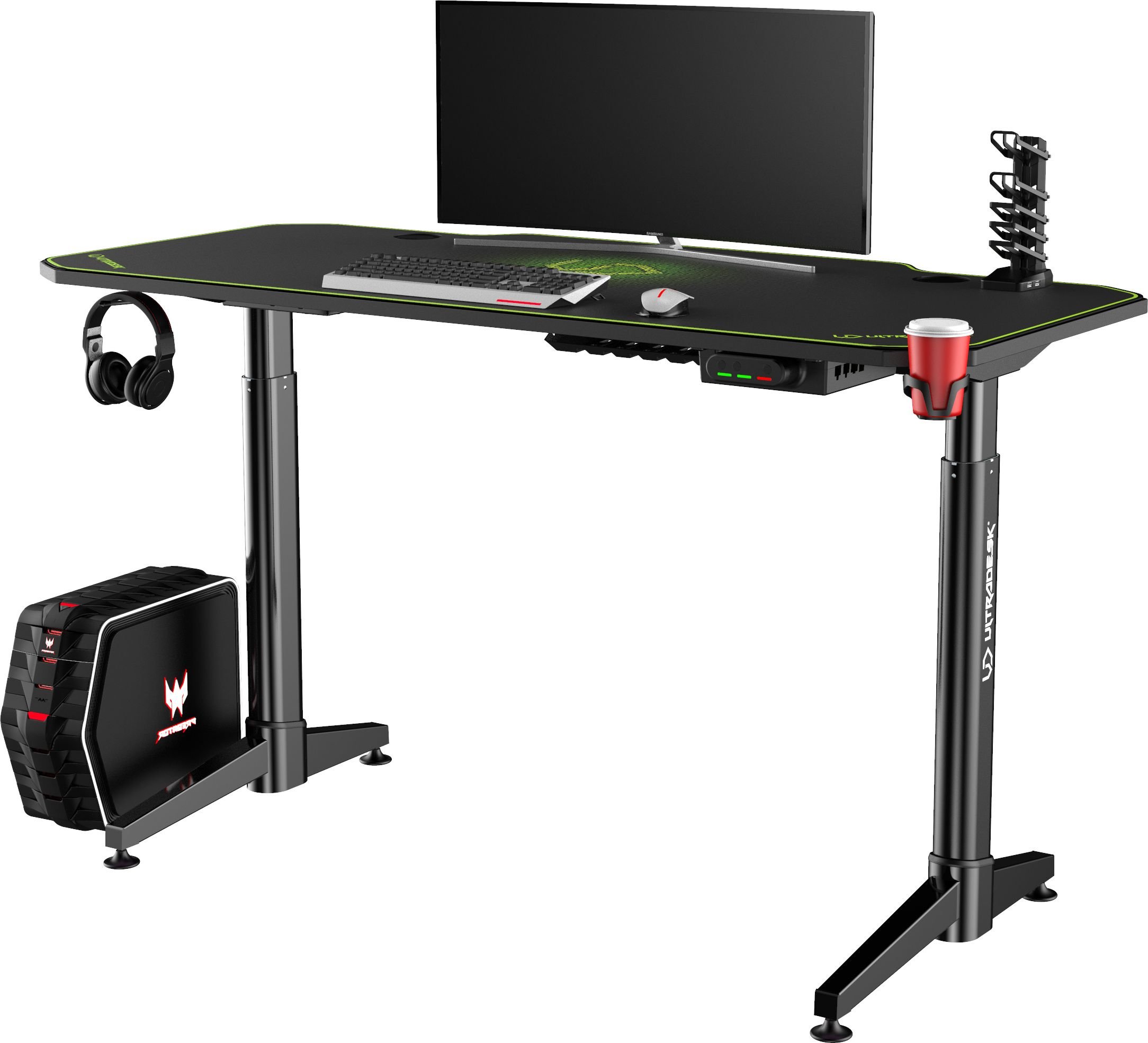 Birou Ultradesk Level Green 140 cmx70 cm