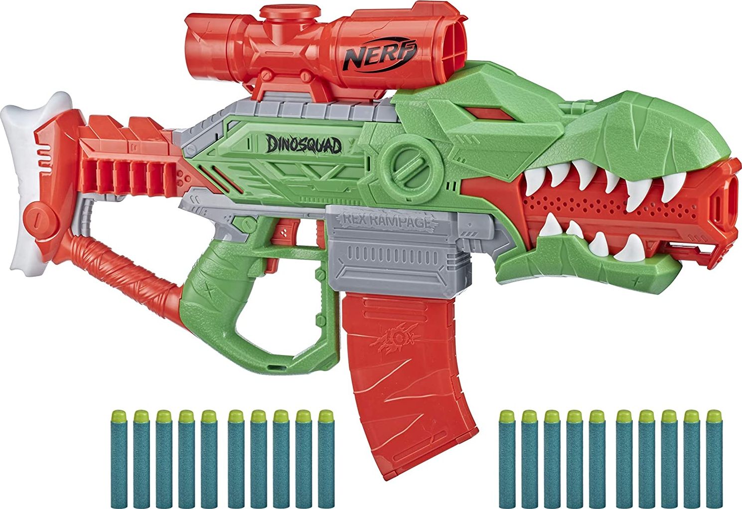 Blaster Nerf Dinosquad - Rex Rampage, 20 proiectile