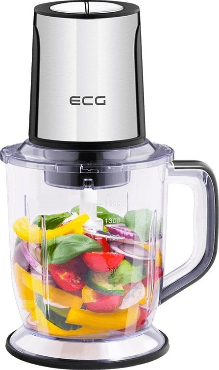 Blender kielichowy ECG ECG EKG maisto smulkintuvas SP 4015 Chop&Cut, 400W, 1,5 l maišymo dubuo, 4 nerūdijančio plieno peiliukai, 2 greičiai