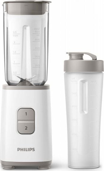 Blender Philips Daily Collection Mini HR2602/00, 350W, 1L, Alb