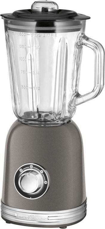 Blender Retro Glass UM 1195 Proficook, 1.5 l, 800 W, 18.000 RPM, Rosu