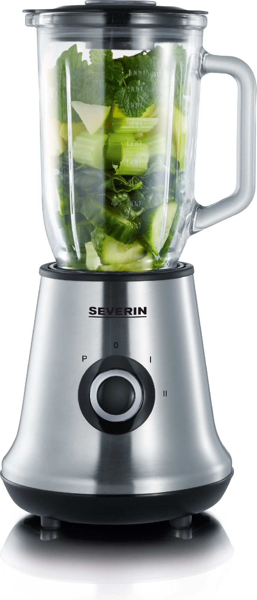 Blender Severin SM 3737, 500W, 1L, Negru/Argintiu