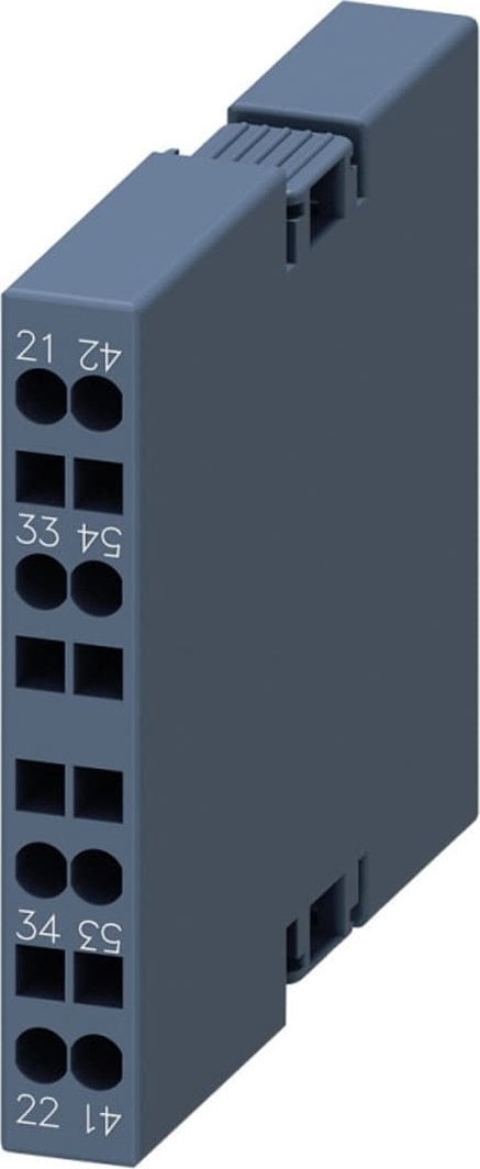 Bloc de contacte auxiliare Siemens S00 1NO+1NC montaj lateral pentru contactoare 3RT2.1 conexiune cu arc 3RH2911-2DA11