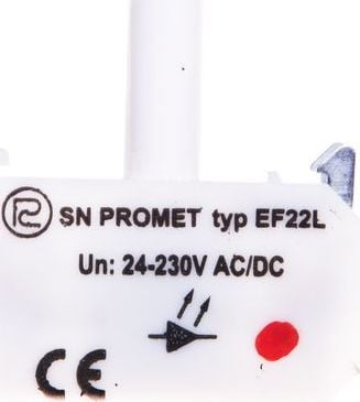 Bloc de iluminare de fundal roșu Promet 24-230V AC/DC pentru butoanele de control din seria NEF22 și NEK22M IP20 W0-L EF22LN C