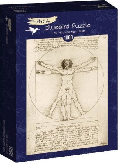 Bluebird Puzzle Puzzle 1000 Vitruvian Man, Leonardo da Vinci